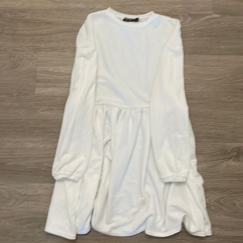 Nasty Gal white baby doll dress